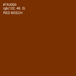 #7A3000 - Red Beech Color Image